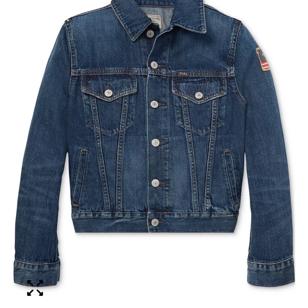 Polo Ralph Lauren Boys Denim Cotton Trucker Jacket Size L (14-16)
